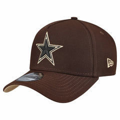 Dallas Cowboys New Era Burnt Wood A-Frame 9FORTY Adjustable Hat Dark Brown - NFL