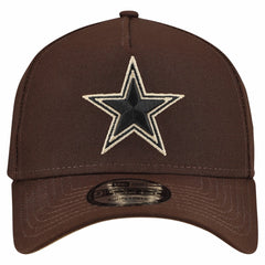 Dallas Cowboys New Era Burnt Wood A-Frame 9FORTY Adjustable Hat Dark Brown - NFL