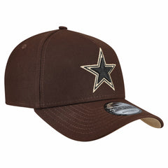 Dallas Cowboys New Era Burnt Wood A-Frame 9FORTY Adjustable Hat Dark Brown - NFL