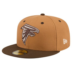 Atlanta Falcons New Era Two-Tone Walnut 59FIFTY Fitted Hat Light Brown/Dark Brown - NFL