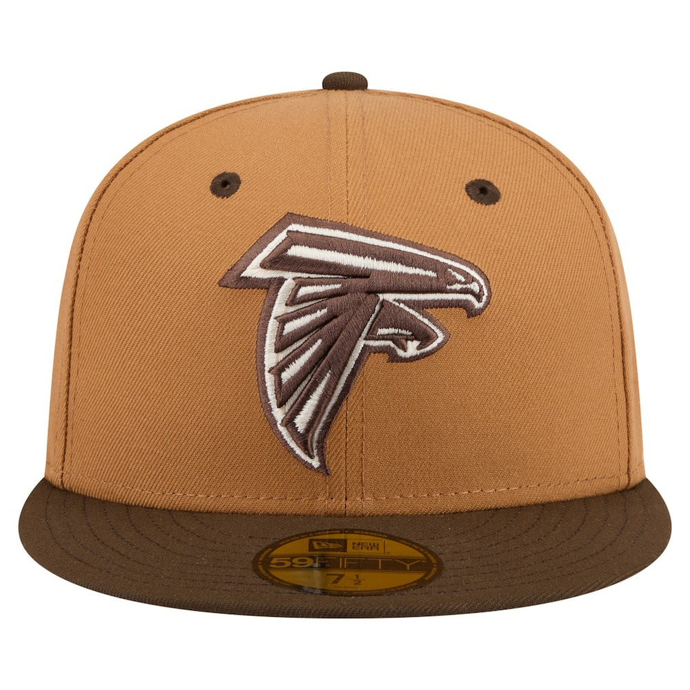 Atlanta Falcons New Era Two-Tone Walnut 59FIFTY Fitted Hat Light Brown/Dark Brown - NFL