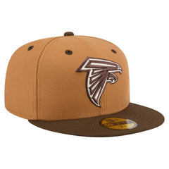 Atlanta Falcons New Era Two-Tone Walnut 59FIFTY Fitted Hat Light Brown/Dark Brown - NFL