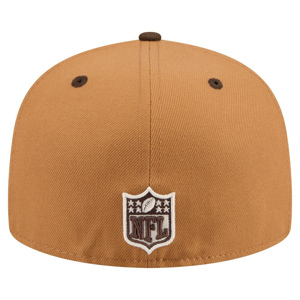 Atlanta Falcons New Era Two-Tone Walnut 59FIFTY Fitted Hat Light Brown/Dark Brown - NFL