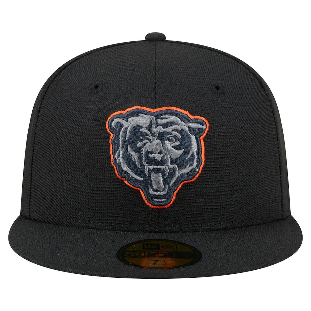 Chicago Bears New Era Color Pop 59FIFTY Fitted Hat Black - NFL