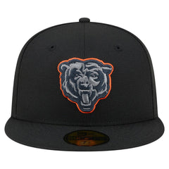 Chicago Bears New Era Color Pop 59FIFTY Fitted Hat Black - NFL