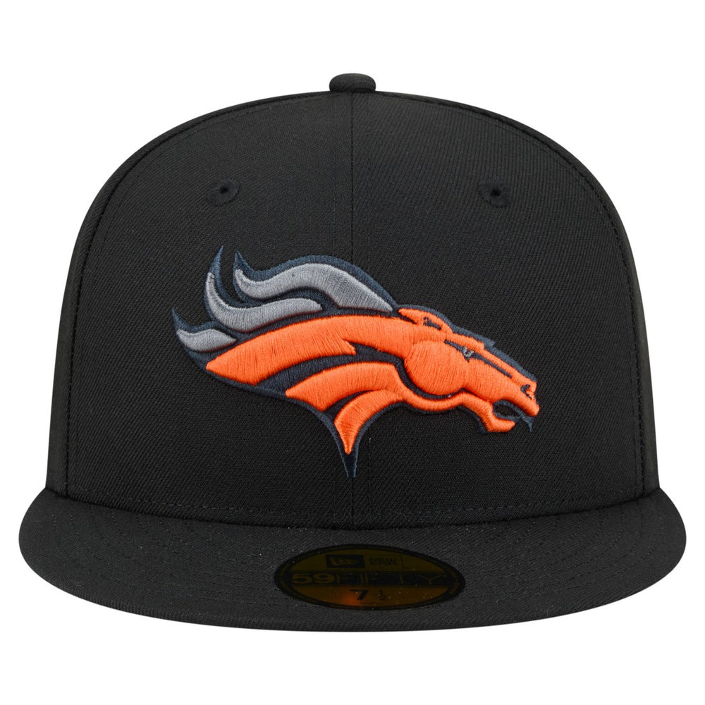 Denver Broncos New Era Color Pop 59FIFTY Fitted Hat Black - NFL