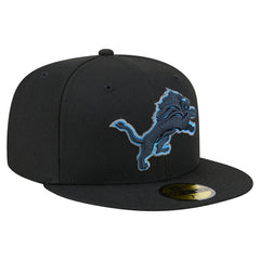 Detroit Lions New Era Color Pop 59FIFTY Fitted Hat Black - NFL