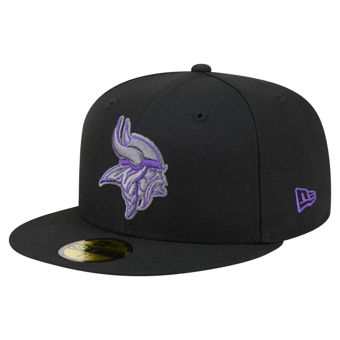 Minnesota Vikings New Era Color Pop 59FIFTY Fitted Hat Black - NFL
