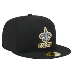 New Orleans Saints New Era Color Pop 59FIFTY Fitted Hat Black - NFL