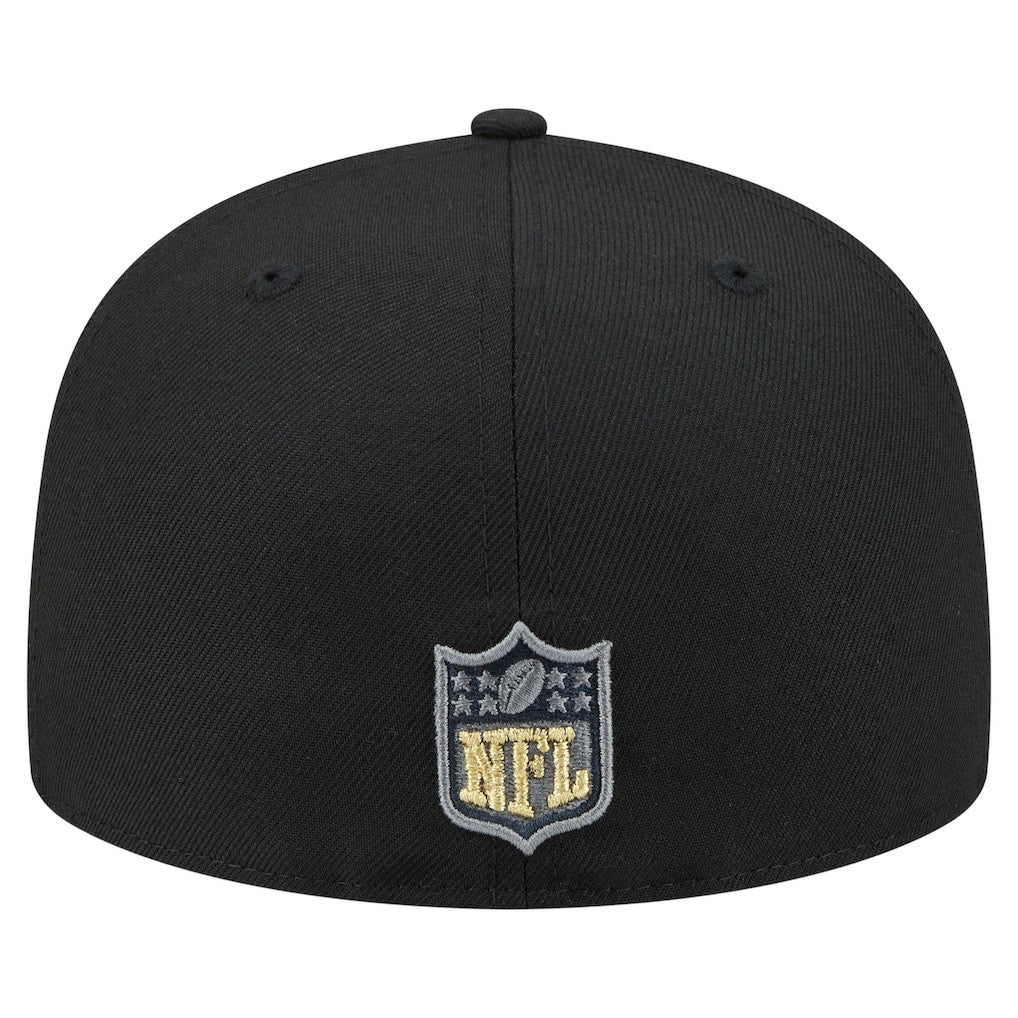 New Orleans Saints New Era Color Pop 59FIFTY Fitted Hat Black - NFL