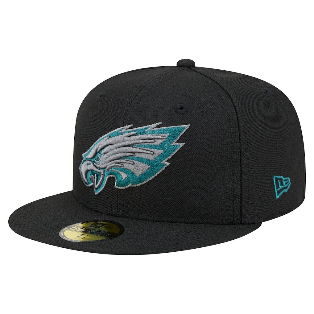 Philadelphia Eagles New Era Color Pop 59FIFTY Fitted Hat Black - NFL