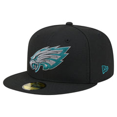 Philadelphia Eagles New Era Color Pop 59FIFTY Fitted Hat Black - NFL