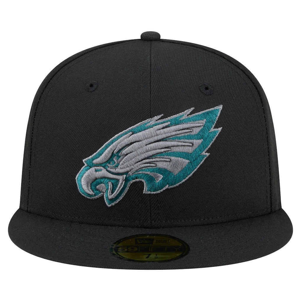 Philadelphia Eagles New Era Color Pop 59FIFTY Fitted Hat Black - NFL