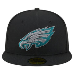 Philadelphia Eagles New Era Color Pop 59FIFTY Fitted Hat Black - NFL