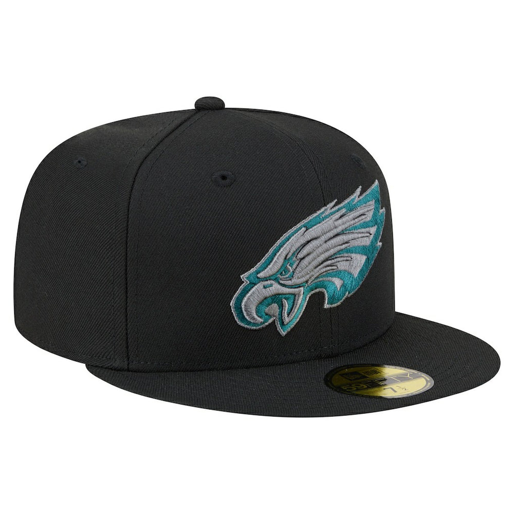 Philadelphia Eagles New Era Color Pop 59FIFTY Fitted Hat Black - NFL