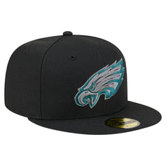 Philadelphia Eagles New Era Color Pop 59FIFTY Fitted Hat Black - NFL