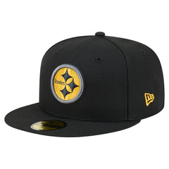 Pittsburgh Steelers New Era Color Pop 59FIFTY Fitted Hat Black - NFL