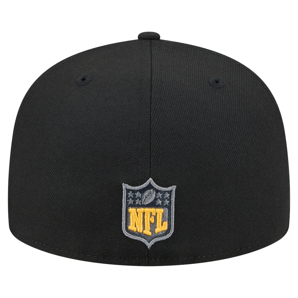 Pittsburgh Steelers New Era Color Pop 59FIFTY Fitted Hat Black - NFL