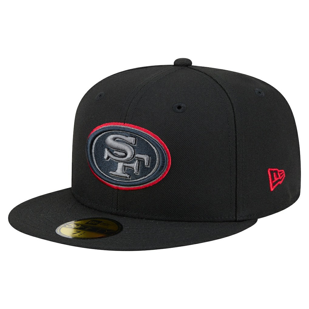 San Francisco 49ers New Era Color Pop 59FIFTY Fitted Hat Black - NFL