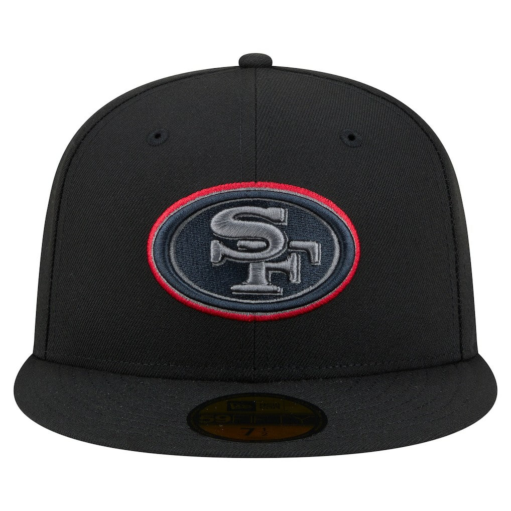 San Francisco 49ers New Era Color Pop 59FIFTY Fitted Hat Black - NFL