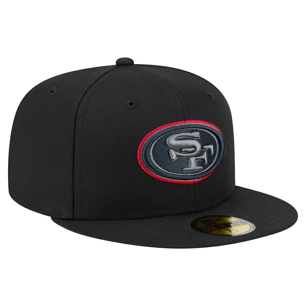 San Francisco 49ers New Era Color Pop 59FIFTY Fitted Hat Black - NFL