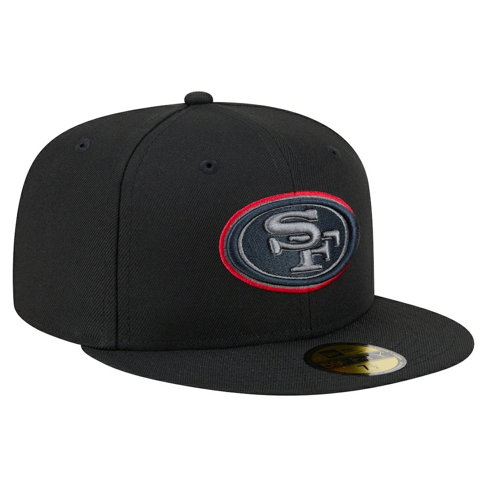 San Francisco 49ers New Era Color Pop 59FIFTY Fitted Hat Black - NFL