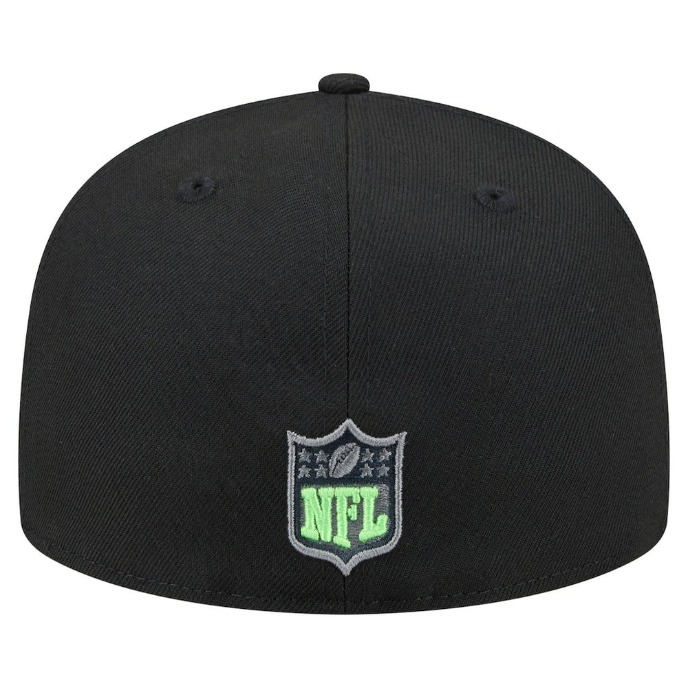 Seattle Seahawks New Era Color Pop 59FIFTY Fitted Hat Black - NFL