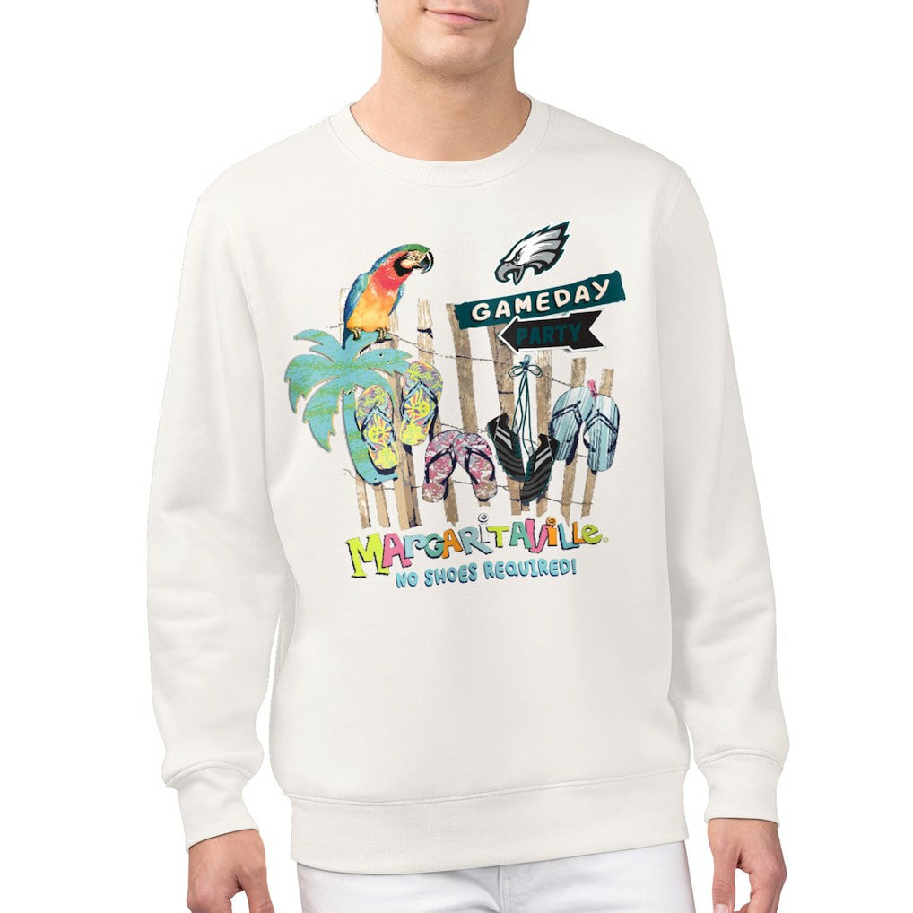 Philadelphia Eagles Margaritaville Gameday Party Fleece Sweatshirt Cream - NFL