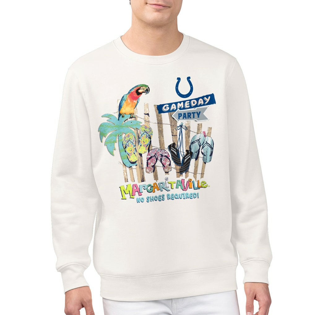 Indianapolis Colts Margaritaville Gameday Party Fleece Sweatshirt Cream - NFL