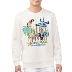 Indianapolis Colts Margaritaville Gameday Party Fleece Sweatshirt Cream - NFL
