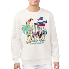 Buffalo Bills Margaritaville Gameday Party Fleece Sweatshirt Cream - NFL