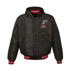 NBA - Portland Trail Blazers JH Design Youth Reversible Fleece Full-Zip Varsity Hoodie - Black