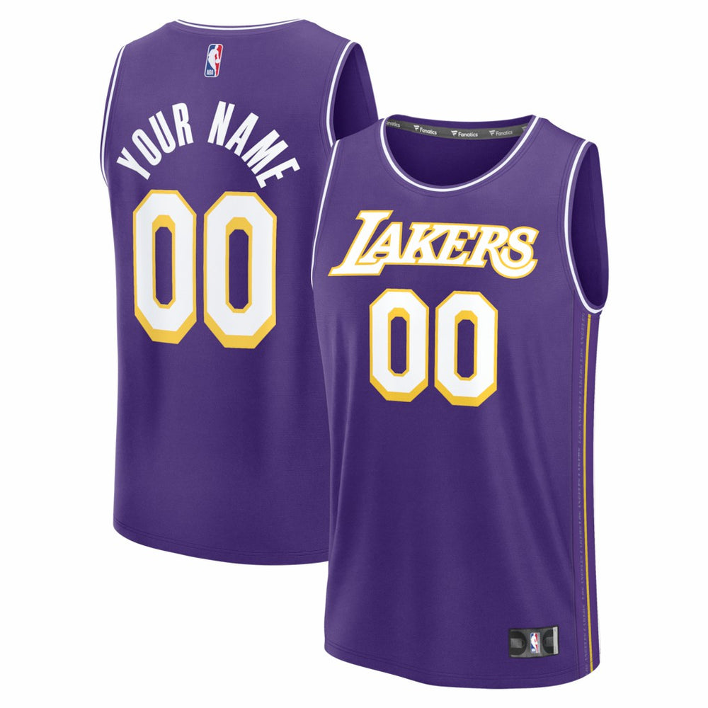 Fanatics - Los Angeles Lakers Youth Fastbreak Custom Jersey - Statement Edition - Purple