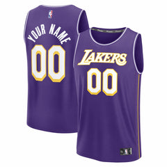 Fanatics - Los Angeles Lakers Youth Fastbreak Custom Jersey - Statement Edition - Purple