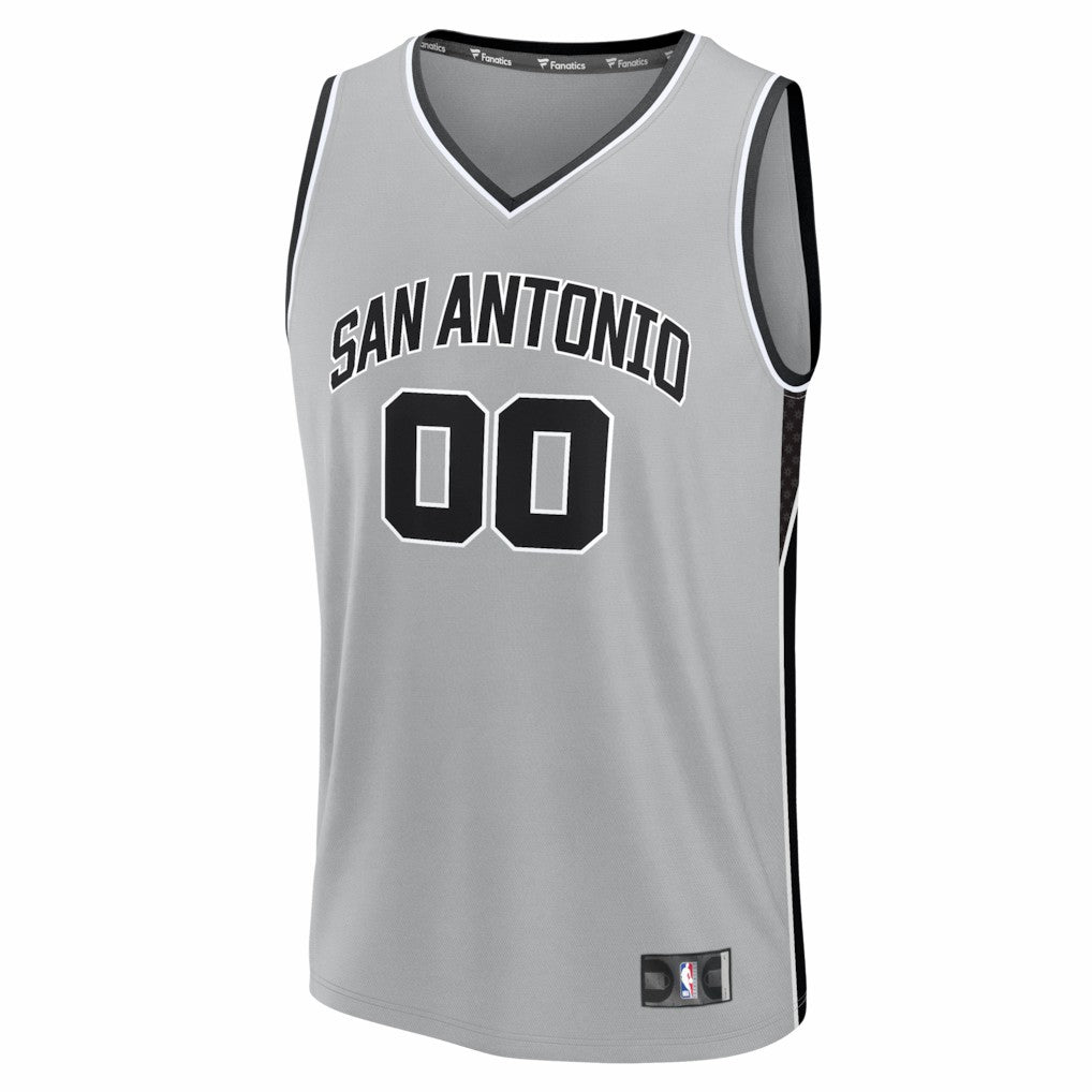 Fanatics - San Antonio Spurs Youth Fastbreak Custom Jersey - Statement Edition - Silver