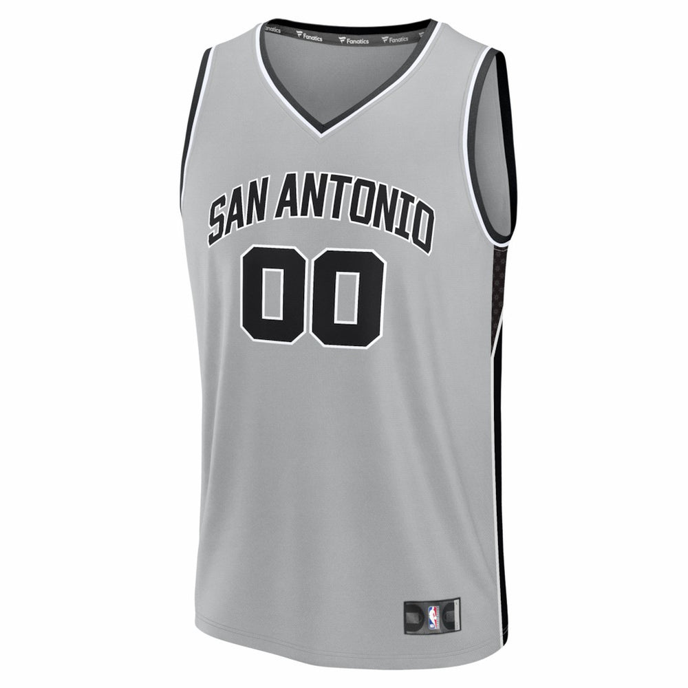 Fanatics - San Antonio Spurs Youth Fastbreak Custom Jersey - Statement Edition - Silver