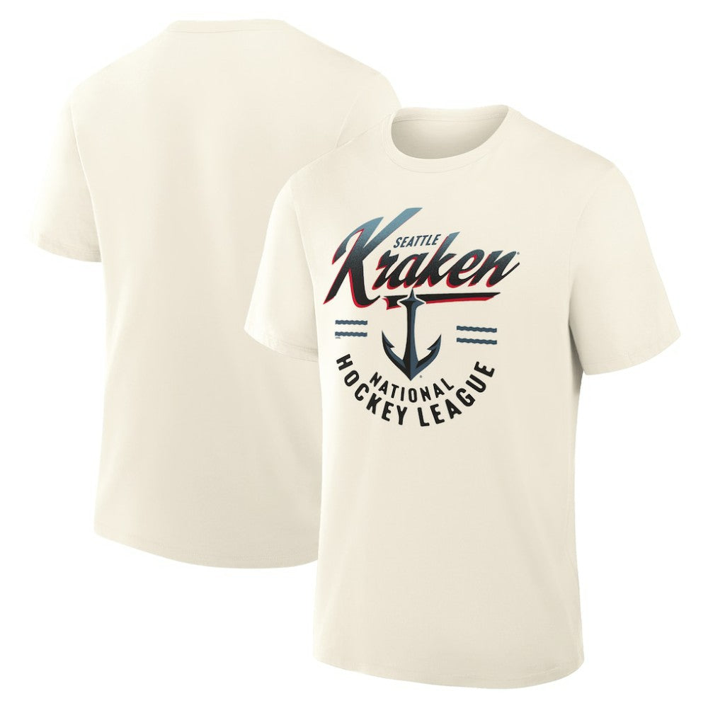 Seattle Kraken Fanatics Male Legacy T-Shirt Cream