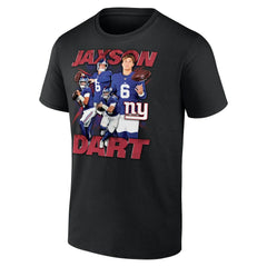 Jaxson Dart New York Giants Notorious Graphic T-Shirt Black - NFL