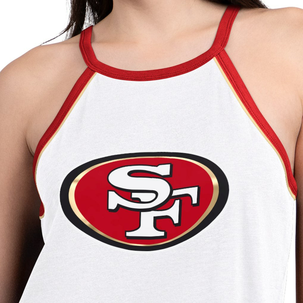 San Francisco 49ers G-III 4Her by Carl Banks Women's Redemption Win Slub Tank Top White - NFL