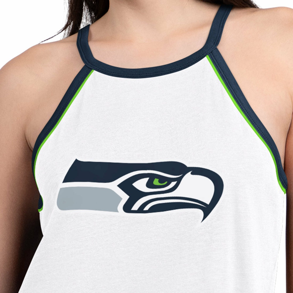 Seattle Seahawks G-III 4Her by Carl Banks Women's Redemption Win Slub Tank Top White - NFL