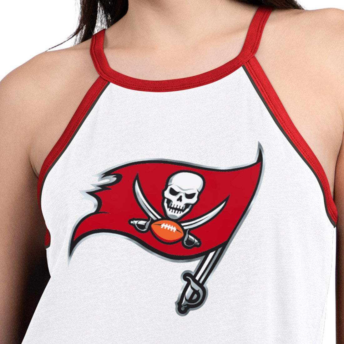 Tampa Bay Buccaneers G-III 4Her by Carl Banks Women's Redemption Win Slub Tank Top White - NFL