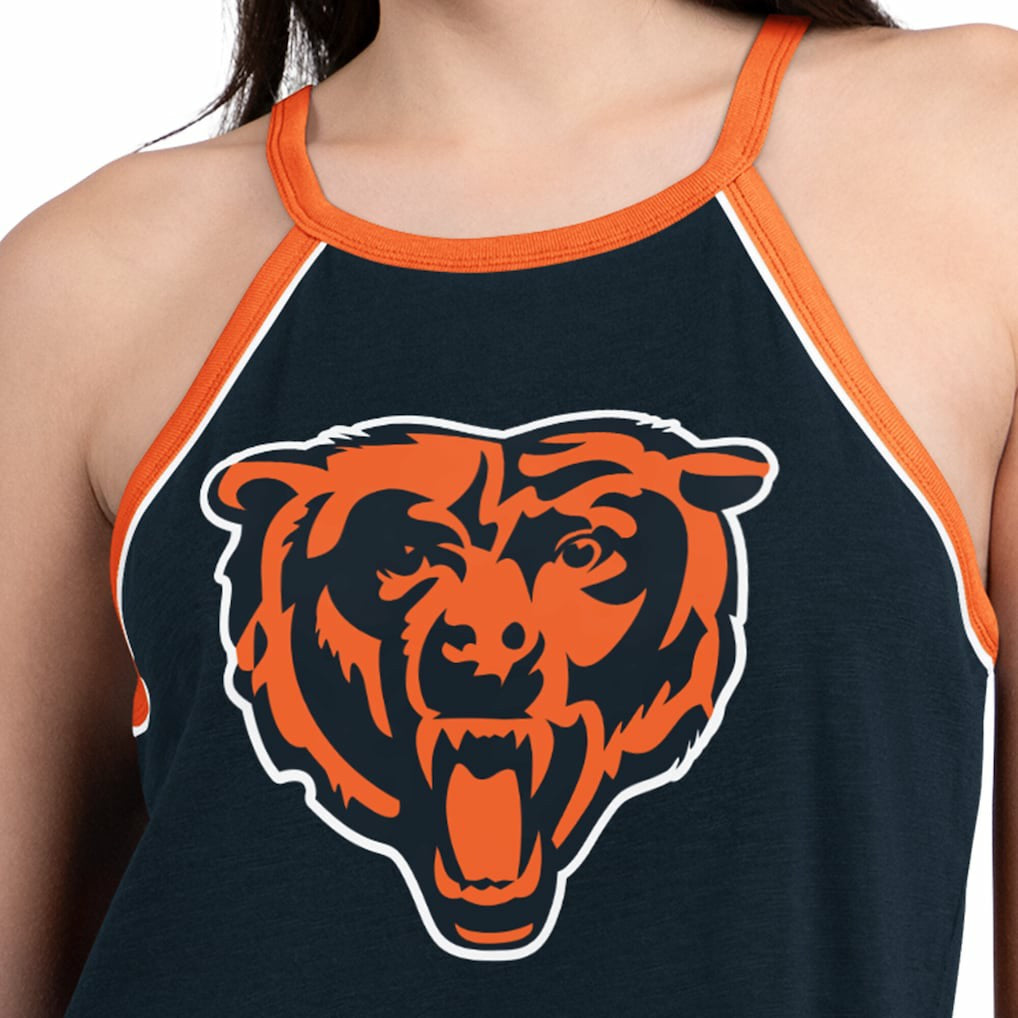 Chicago Bears G-III 4Her by Carl Banks Women's Redemption Win Slub Tank Top Navy - NFL