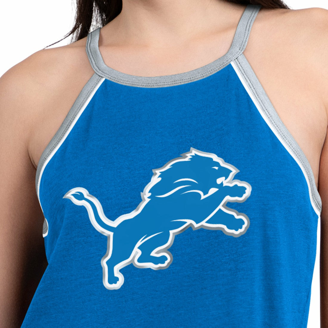 Detroit Lions G-III 4Her by Carl Banks Women's Redemption Win Slub Tank Top Royal - NFL