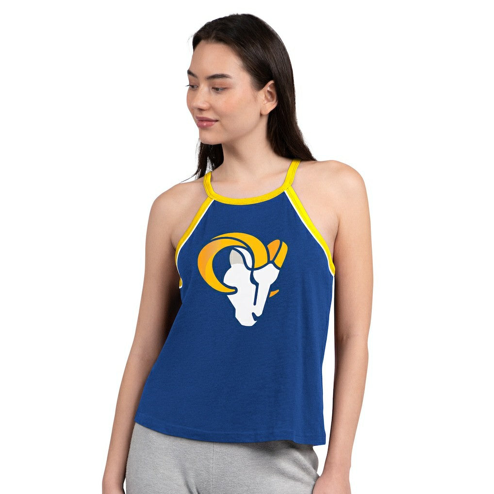 Los Angeles Rams G-III 4Her by Carl Banks Women's Redemption Win Slub Tank Top Royal - NFL