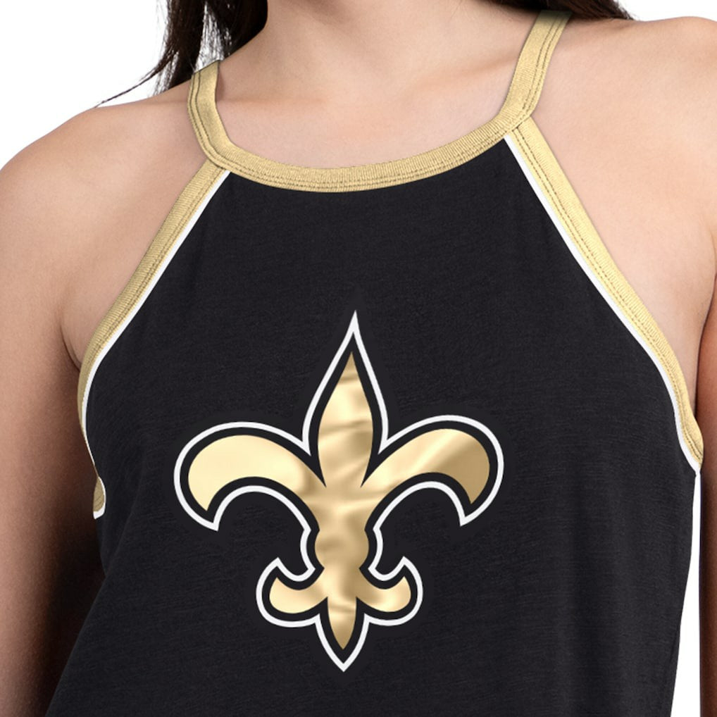 New Orleans Saints G-III 4Her by Carl Banks Women's Redemption Win Slub Tank Top Black - NFL