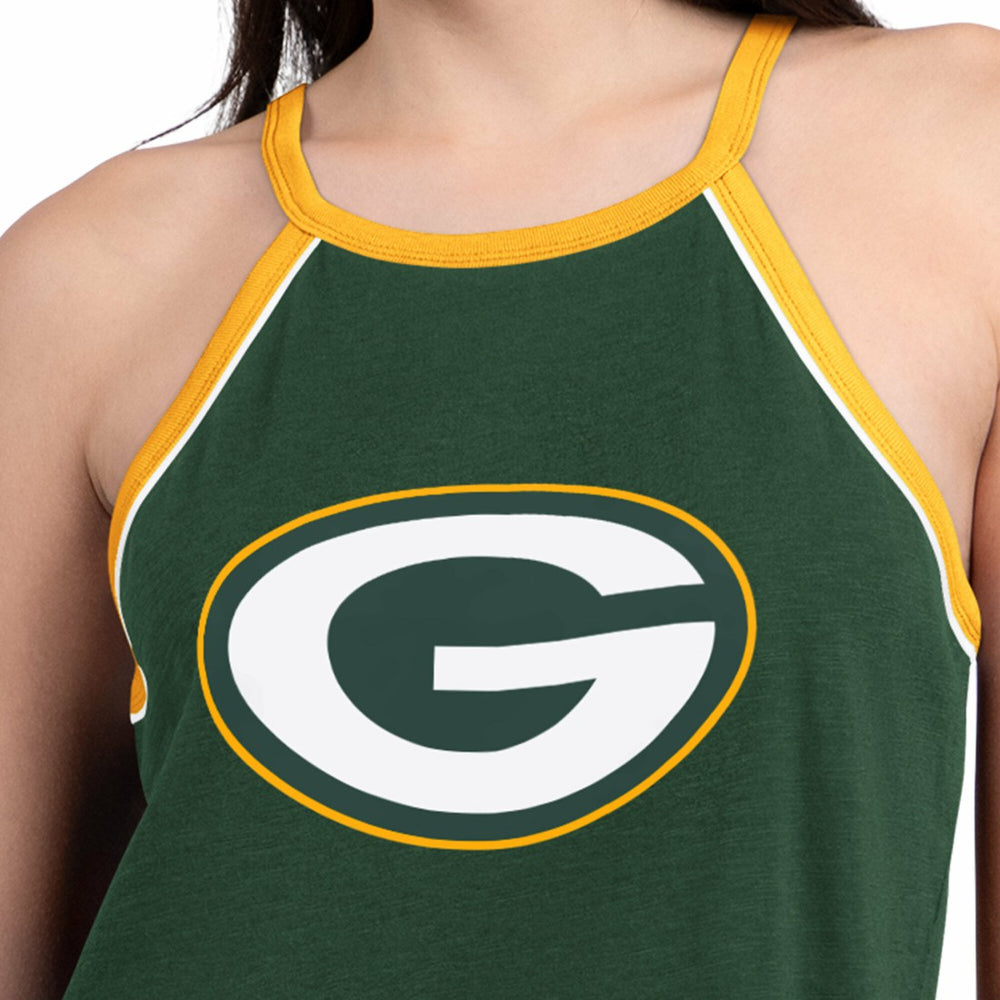 Green Bay Packers G-III 4Her by Carl Banks Women's Redemption Win Slub Tank Top Green - NFL