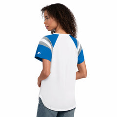 Detroit Lions Starter Women's Game On Notch Neck T-Shirt White - NFL