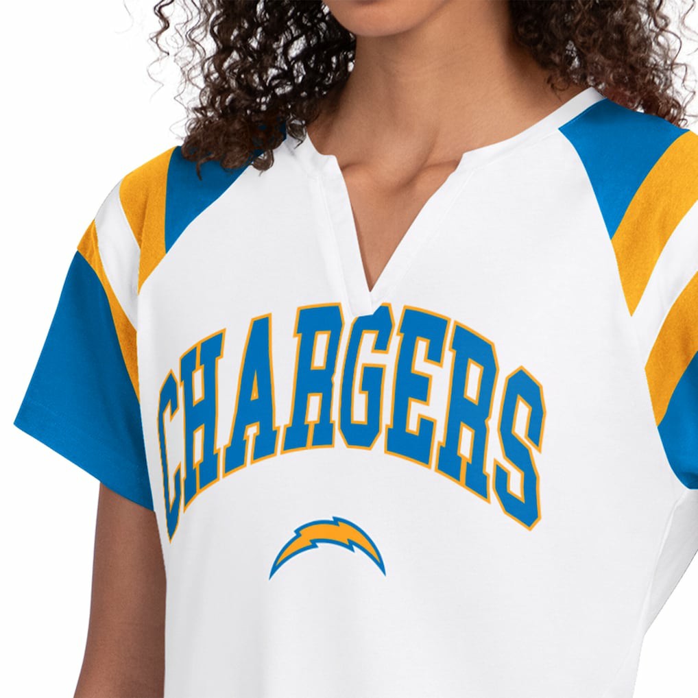 Los Angeles Chargers Starter Women's Game On Notch Neck T-Shirt White - NFL