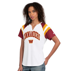 Washington Commanders Starter Women's Game On Notch Neck T-Shirt White - NFL