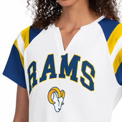 Los Angeles Rams Starter Women's Game On Notch Neck T-Shirt White - NFL